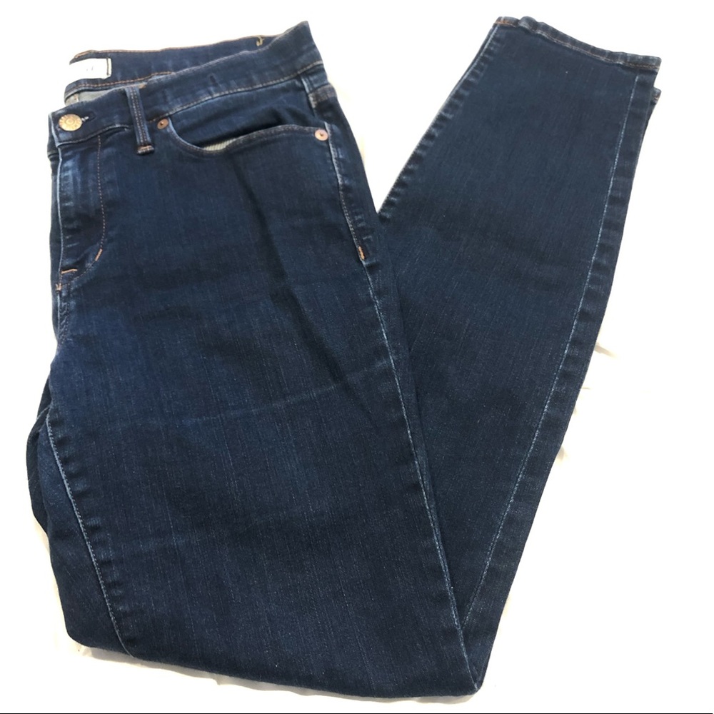 Madewell Dark Wash Mid Rise Skinny Jeans